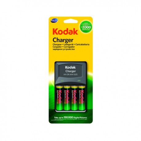 Cargador KODAK K-620 con 4 Pilas AA