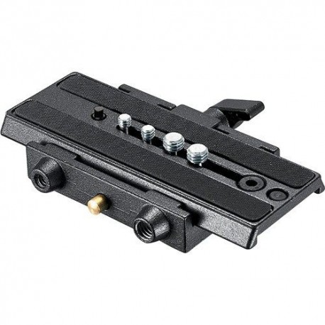 Plato Deslizante MANFROTTO 357 para Tripie con Tornillos de 1/4 Pulg y 3/8 Pulg