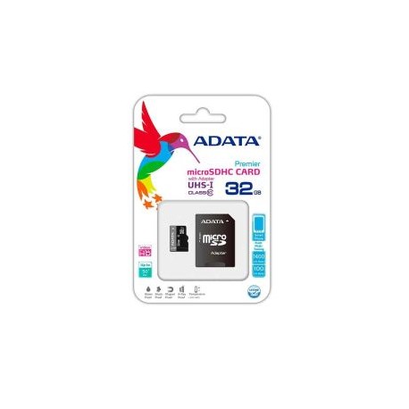 Tarjeta de Memoria ADATA Micro SDHC 32GB con Adaptador Clase 10