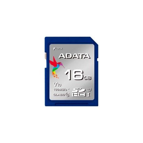 Tarjeta de Memoria ADATA SDHC 16GB Clase 10