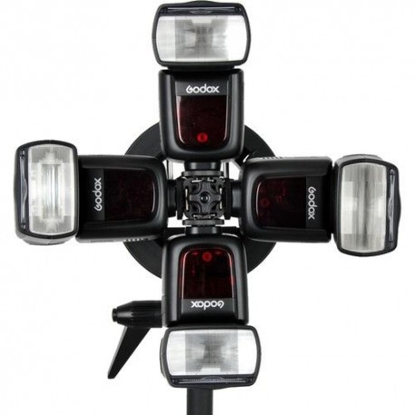 Soporte GODOX S-FA para 4 Flashes tipo Speeditle