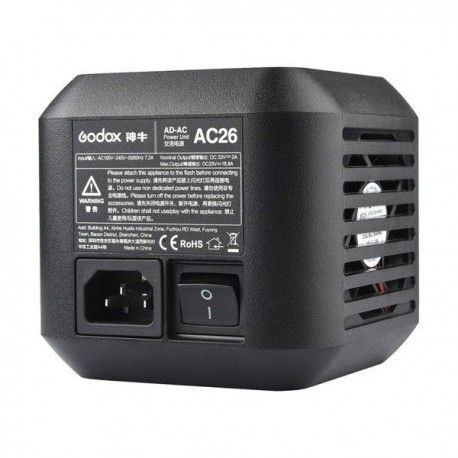 Adaptador de Corriente GODOX AC26 para AD600PRO