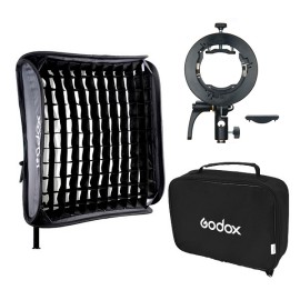 Kit Caja Suavizadora GODOX 60X60 Bowens, Grid y Bracket S2