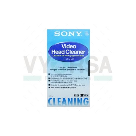 Cinta De Limpieza SONY Para VHS T-120