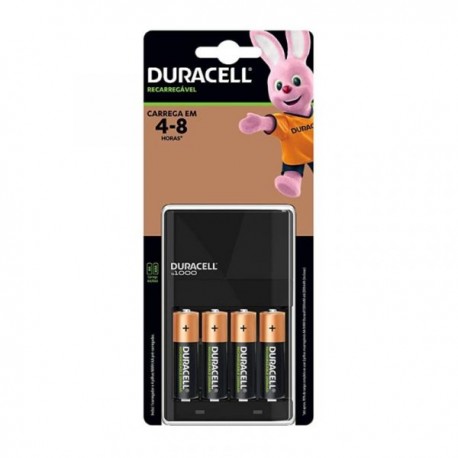 Cargador DURACELL para AA/AAA con 4AA