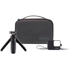 Kit de Viaje GOPRO AKTTR-001 (Estuche, Shorty, Funda de Silicon Negra)