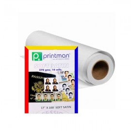 Papel PRINTMAN 17X100 Soft Satin 270grs 10mils