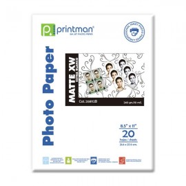 Papel PRINTMAN 8.5X11 Mate Extra Blanco 20H 10.5mils/240grs