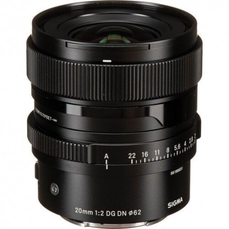 Lente SIGMA 20mm F2.0 DG DN Contemporary para Sony