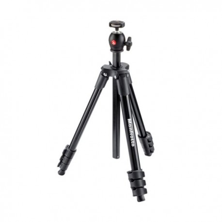 Tripie MANFROTTO MKCOMPACTLT-BK Con Cabeza Compact Light Negro