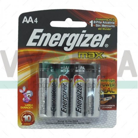 Pila Energizer MAX AA Blister con 4