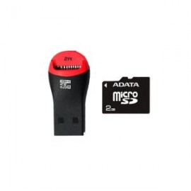 Tarjeta de Memoria ADATA MICRO SD 2GB con Lector USB