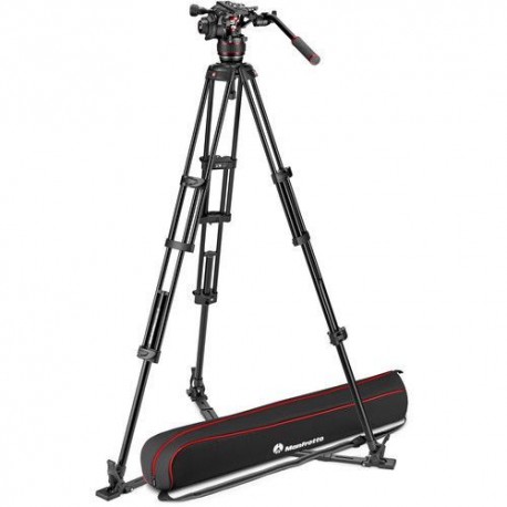 Kit de Cabeza Fluida MANFROTTO MVK608TWINGA Nitrotech de Video 608 con Tripie