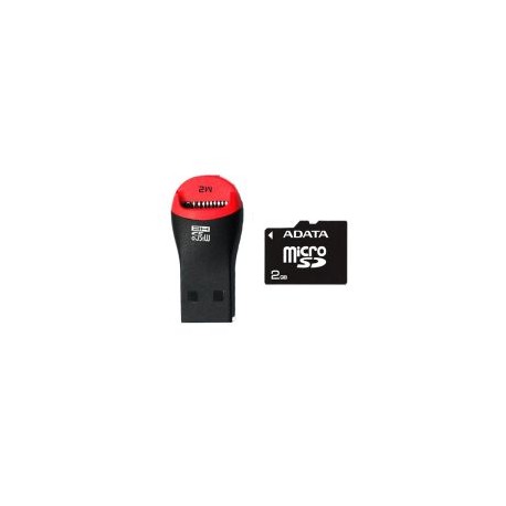 Tarjeta de Memoria ADATA MICRO SD 2GB con Lector USB