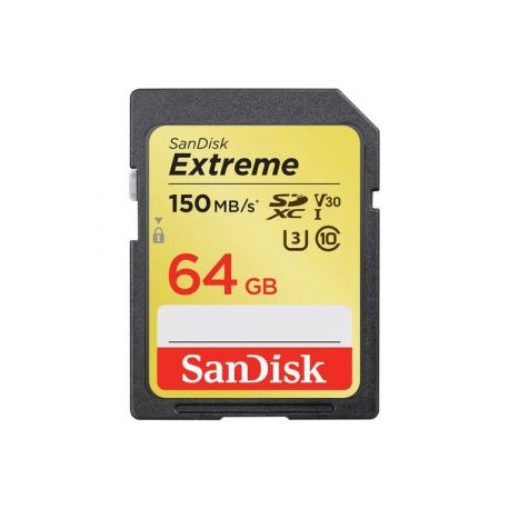 Tarjeta SANDISK Extreme SDXC UHS-I 64GB