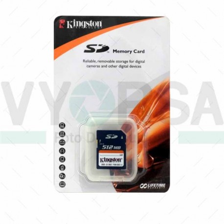 Tarjeta de Memoria KINGSTON Secure Digital SD 512MB